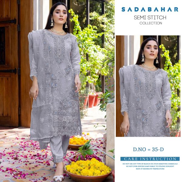 SADABAHAR 35 D PAKISTANI SUITS WHOLESALE