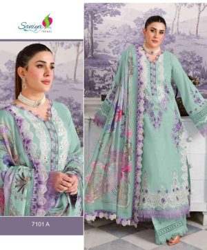 SANIYA TRENDZ 7101 A PAKISTANI SUITS IN INDIA