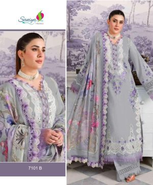 SANIYA TRENDZ 7101 B PAKISTANI SUITS IN INDIA