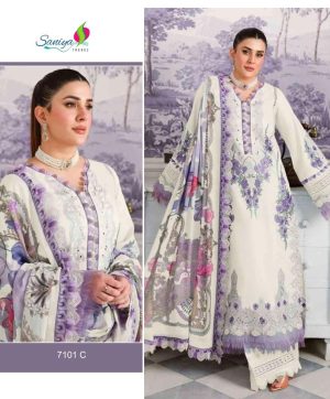 SANIYA TRENDZ 7101 C PAKISTANI SUITS IN INDIA