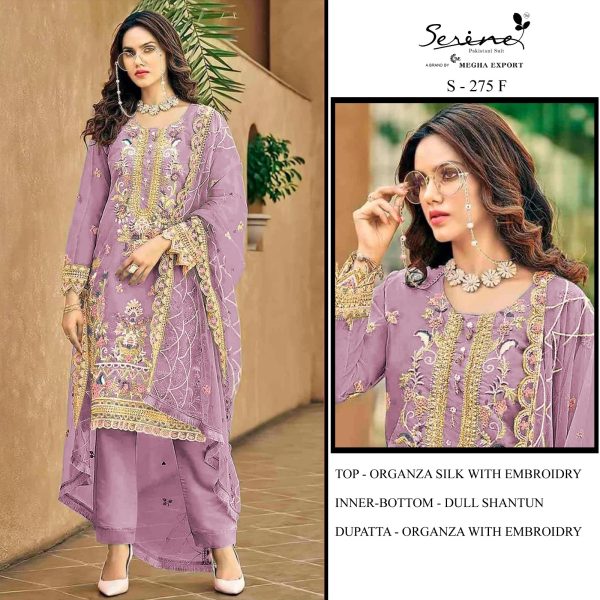 SERINE S 275 E F G H PAKISTANI SUITS IN INDIA