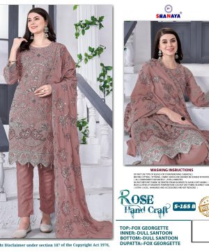 SHANAYA FASHION S 165 B ROSE SALWAR SUITS