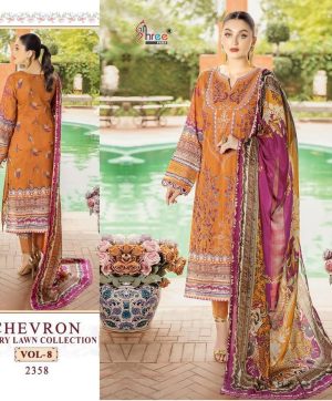 SHREE FABS 2358 CHEVRON VOL 8 PAKISTANI SUITS