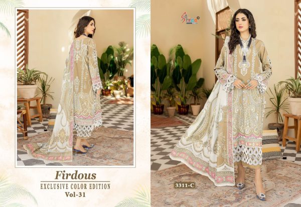 SHREE FABS 3311 B C D E FIRDOUS VOL 31 SUITS