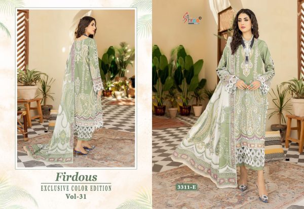 SHREE FABS 3311 B C D E FIRDOUS VOL 31 SUITS