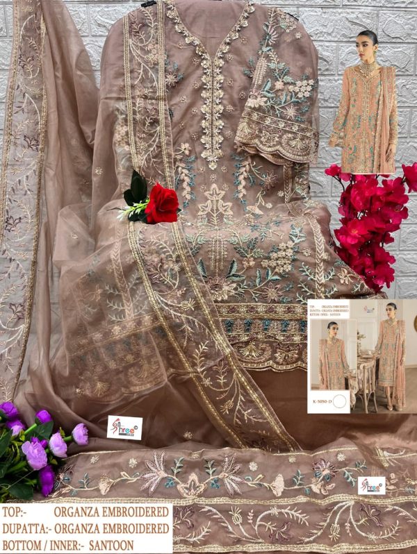 SHREE FABS K 5050 D PAKISTANI SUITS IN INDIA