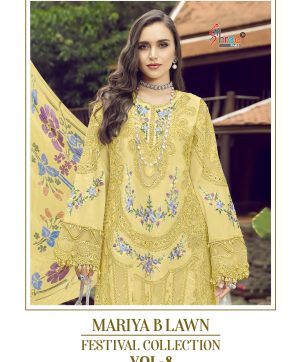 SHREE FABS MARIYA B LAWN VOL 8 FESTIVAL COLLECTION