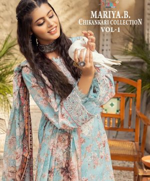 SHREE FABS MARIYA B VOL 1 CHIKANKARI COLLECTION