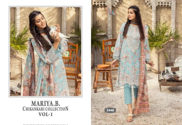 SHREE FABS MARIYA B VOL 1 CHIKANKARI COLLECTION