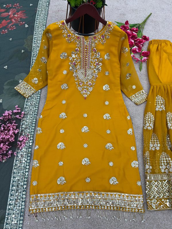 SHREE HARI NSR 807 DESIGNER TOP SHARARA