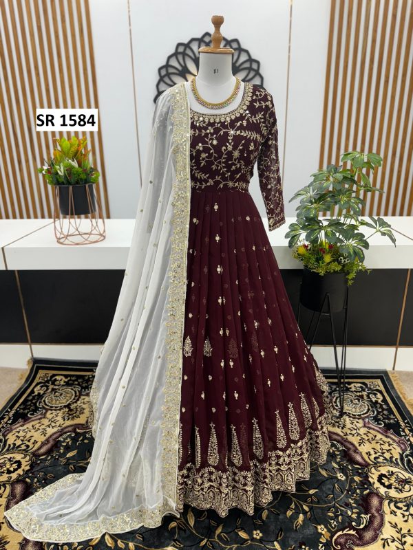 SHREE HARI SR 1584 D DESIGNER GOWN WHOLESALE