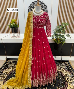 SHREE HARI SR 1584 E DESIGNER GOWN WHOLESALE