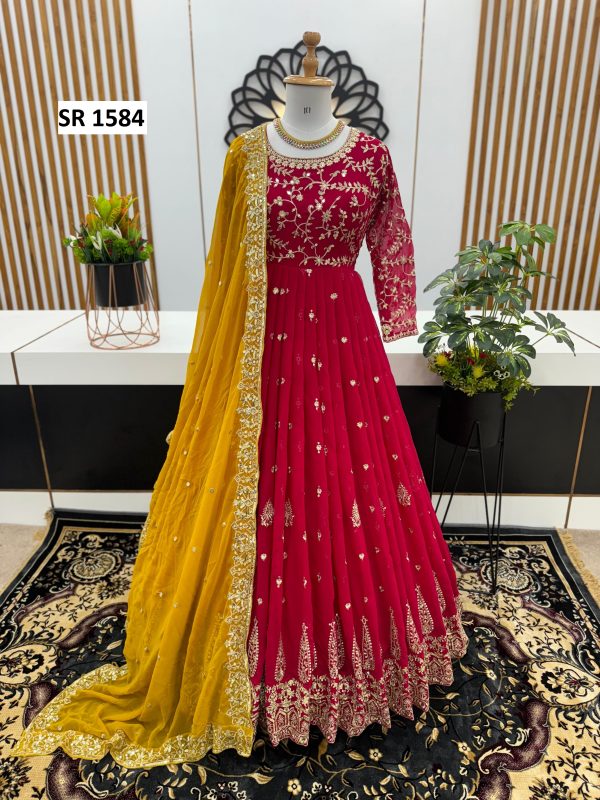 SHREE HARI SR 1584 E DESIGNER GOWN WHOLESALE