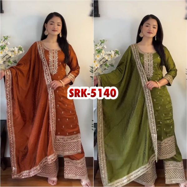 SHREE HARI SRK 5140 A B DESIGNER SUITS WHOLESALE