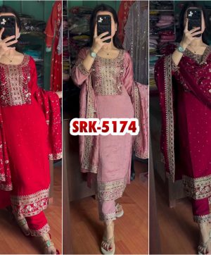 SHREE HARI SRK 5174 A B C DESIGNER SUITS WHOLESALE