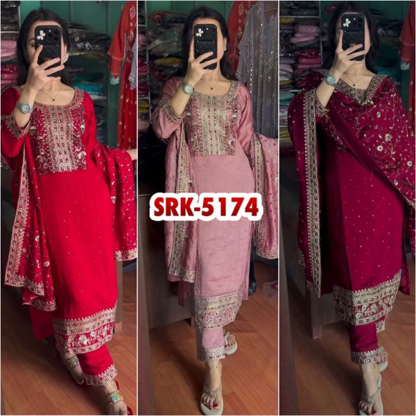 SHREE HARI SRK 5174 A B C DESIGNER SUITS WHOLESALE