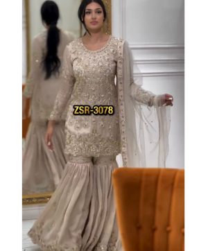 SHREE HARI ZSR 3078 DESIGNER TOP GHARARA