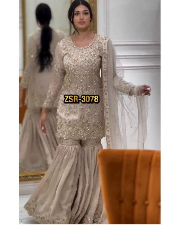 SHREE HARI ZSR 3078 DESIGNER TOP GHARARA