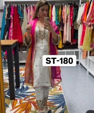 SHREE TEXTILE ST 180 DESIGNER SUITS WHOLESALE