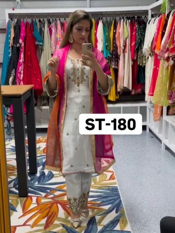 SHREE TEXTILE ST 180 DESIGNER SUITS WHOLESALE