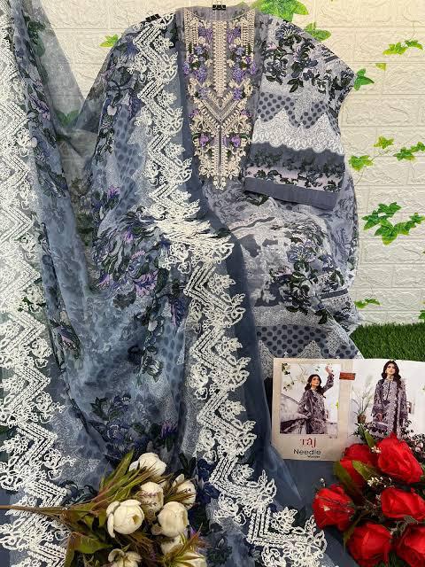 TAJ CREATIONS 122 PAKISTANI COTTON SUITS