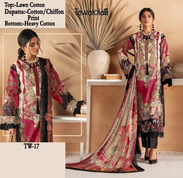 TAWAKKAL TW 17 COTTON PAKISTANI SUITS