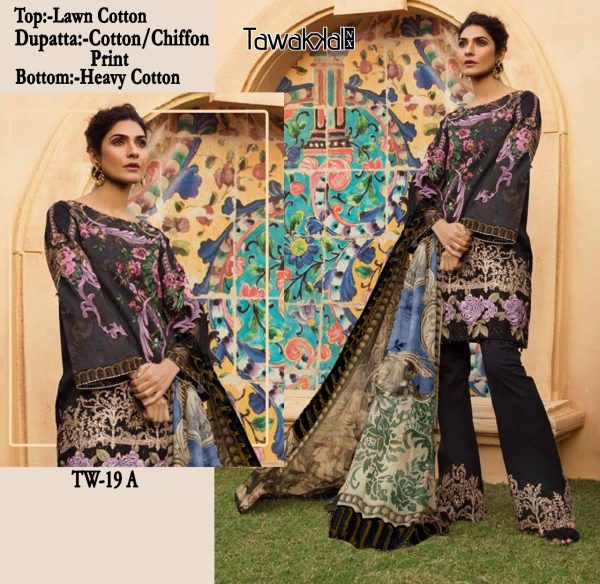 TAWAKKAL TW 19 A PAKISTANI COTTON SUITS