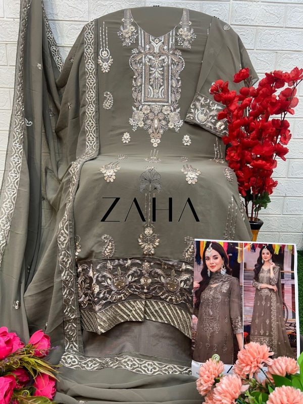 ZAHA 10290 A SERSHA VOL 7 PAKISTANI SUITS