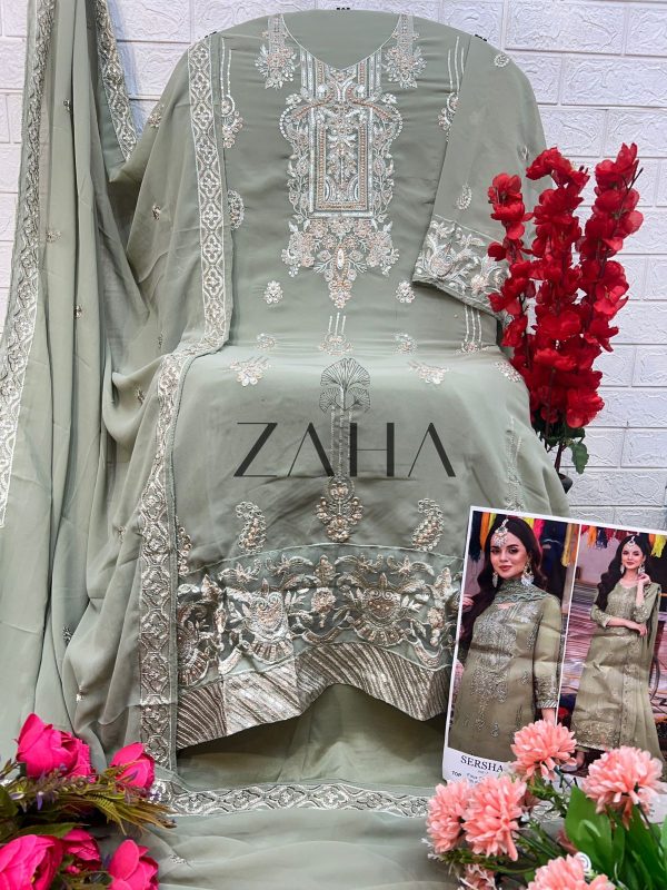 ZAHA 10290 C SERSHA VOL 7 PAKISTANI SUITS