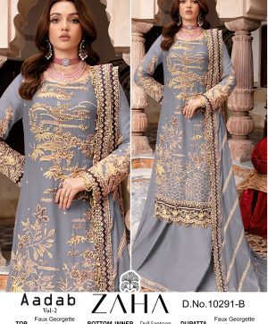 ZAHA 10291 B AADAB VOL 2 SALWAR SUITS