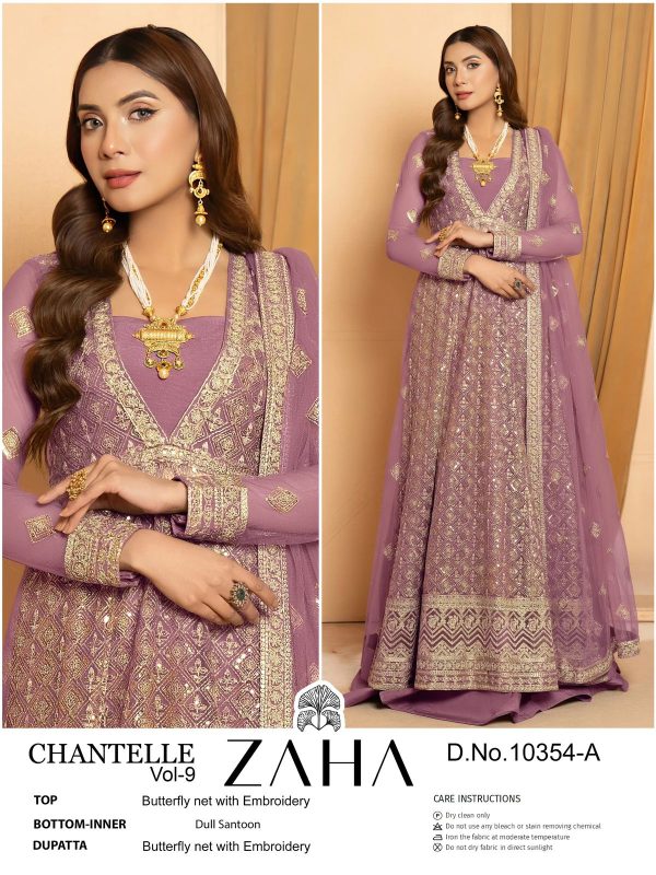 ZAHA 10354 A CHANTELLE VOL 8 PKAISTANI SUITS