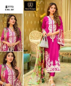 ZIAAZ DESIGNS 597 PAKISTANI SUITS IN INDIA