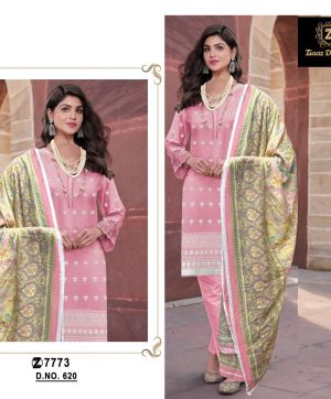 ZIAAZ DESIGNS 620 COTTON PAKISTANI SUITS