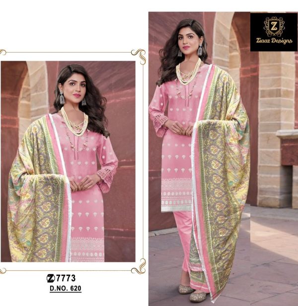 ZIAAZ DESIGNS 620 COTTON PAKISTANI SUITS