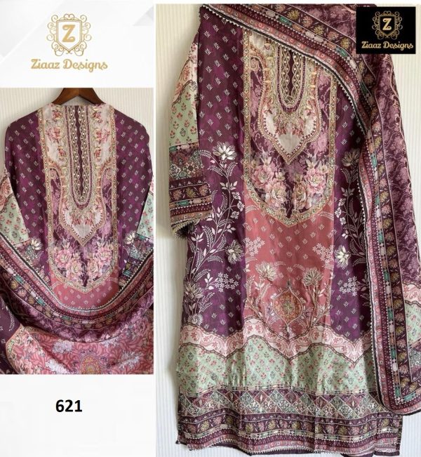 ZIAAZ DESIGNS 621 PAKISTANI SUITS IN INDIA