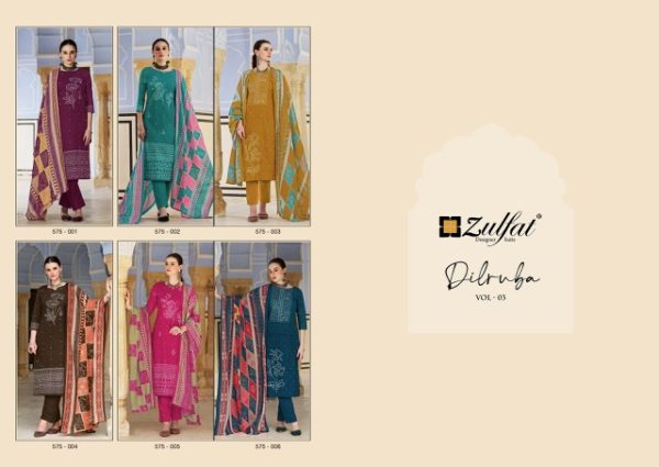 ZULFAT DESIGNER DILRUBA VOL 3 WHOLESALE