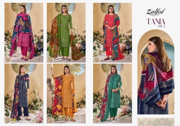 ZULFAT DESIGNER TANIA VOL 5 WHOLESALE