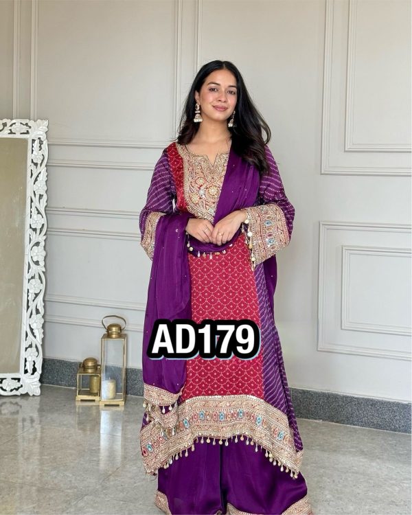 AAROHI DESIGNER AD 179 TOP PLAZZO