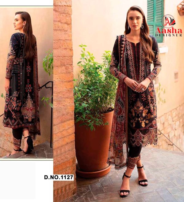 AASHA DESIGNER 1127 PAKISTANI SUITS IN INDIA