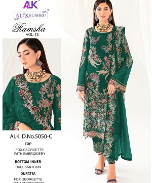 AL KHUSHBU ALK 5050 C RAMSHA VOL 13 SALWAR SUITS