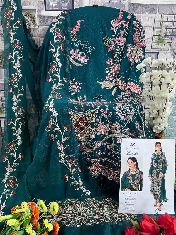 AL KHUSHBU ALK 5050 C RAMSHA VOL 13 SALWAR SUITS