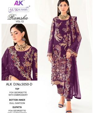 AL KHUSHBU ALK 5050 D RAMSHA VOL 13 SALWAR SUITS