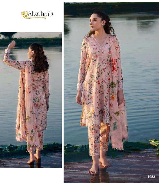 ALZOHAIB 1052 M BASICS COTTON SALWAR SUITS