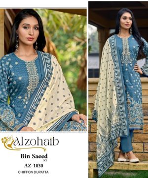 ALZOHAIB AZ 1030 PAKISTANI SUITS IN INDIA