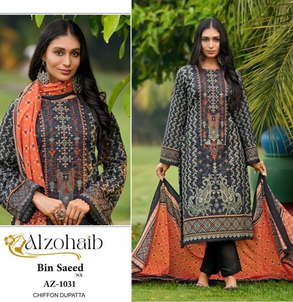 ALZOHAIB AZ 1031 PAKISTANI SUITS IN INDIA