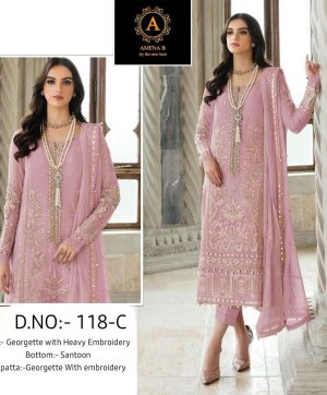 AMENA B 118 C PAKISTANI SUITS IN INDIA