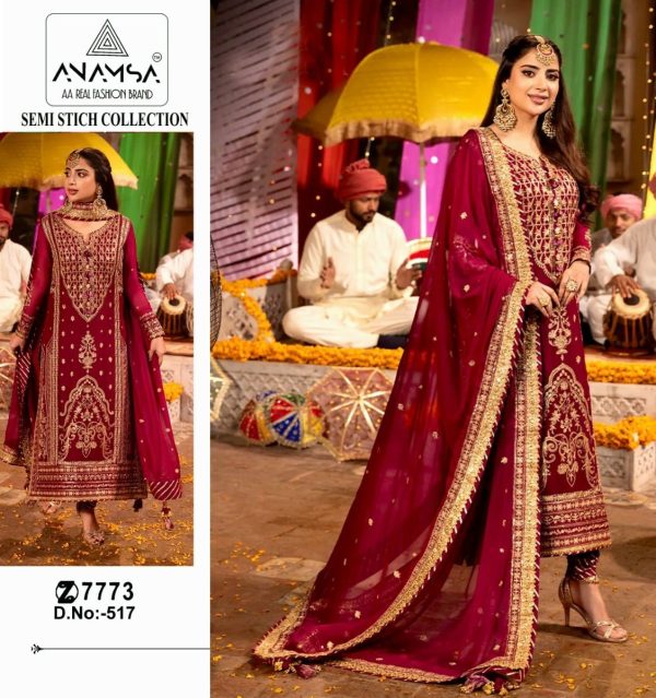 ANAMSA 517 SALWAR SUITS WHOLESALE IN INDIA