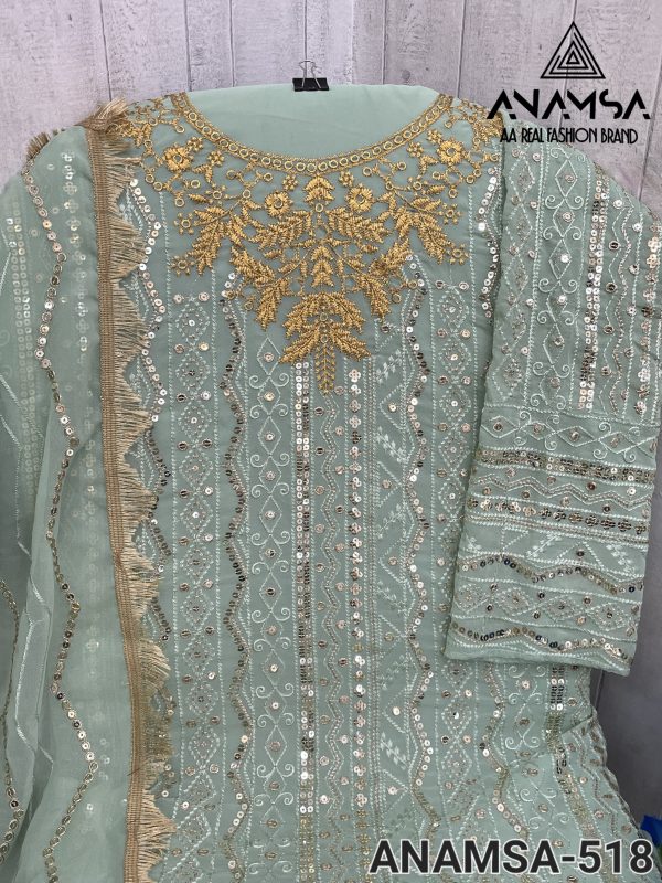 ANAMSA 518 PAKISTANI SALWAR SUITS