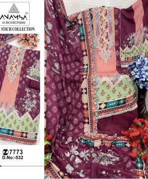 ANAMSA 532 PAKISTANI SUITS WHOLESALE