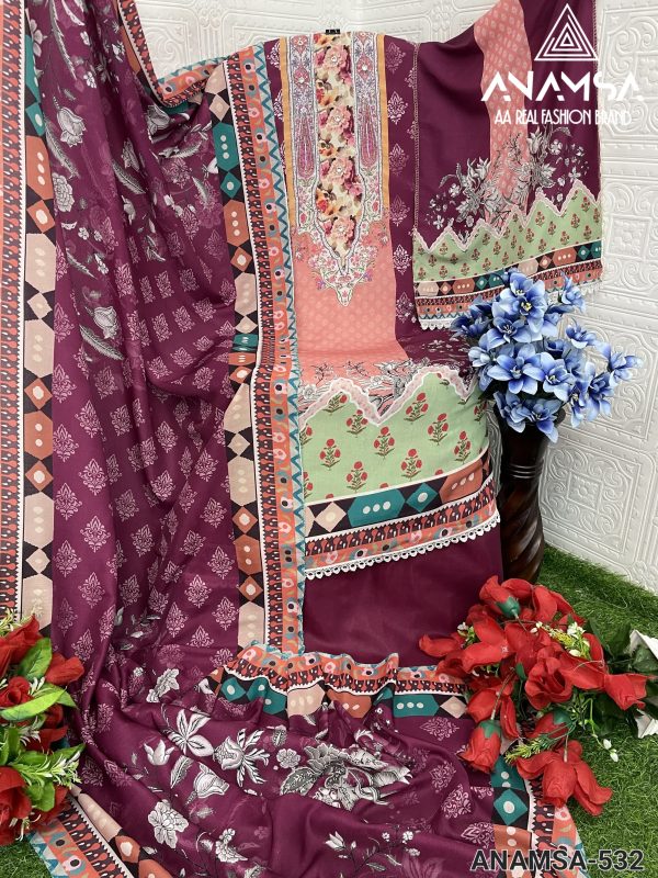 ANAMSA 532 PAKISTANI SUITS WHOLESALE